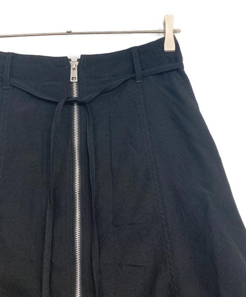 beautiful people（ビューティフルピープル）beautiful people (ビューティフルピープル) double-end tropical wool flare skirt オリーブ×ブラック サイズ:36の古着・服飾アイテム