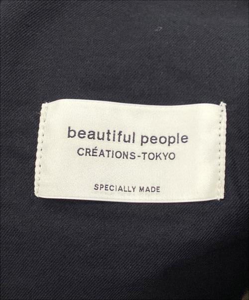 beautiful people（ビューティフルピープル）beautiful people (ビューティフルピープル) tropical wool bow silhouette pants カーキ サイズ:38の古着・服飾アイテム