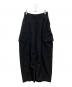 beautiful people（ビューティフルピープル）の古着「tropical wool bow silhouette pants」｜ブラック