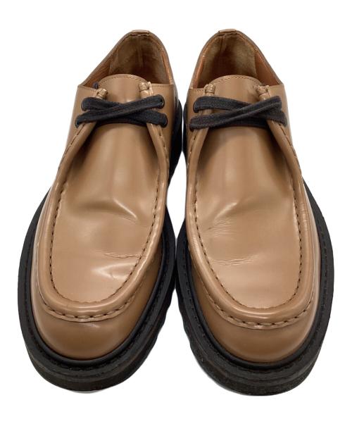 DRIES VAN NOTEN（ドリスヴァンノッテン）DRIES VAN NOTEN (ドリスヴァンノッテン) シャークソールレザーシューズ ブラウン サイズ:41の古着・服飾アイテム