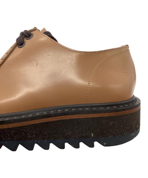 DRIES VAN NOTEN（ドリスヴァンノッテン）DRIES VAN NOTEN (ドリスヴァンノッテン) シャークソールレザーシューズ ブラウン サイズ:41の古着・服飾アイテム