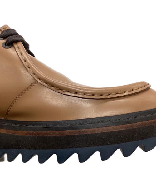 DRIES VAN NOTEN（ドリスヴァンノッテン）DRIES VAN NOTEN (ドリスヴァンノッテン) シャークソールレザーシューズ ブラウン サイズ:41の古着・服飾アイテム