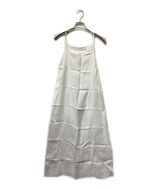 HAVEL studio（ハーヴェル スタジオ）HAVEL studio (ハーヴェル スタジオ) LINEN OP WITH WRAP CLOTH ホワイト サイズ:Freeの古着・服飾アイテム