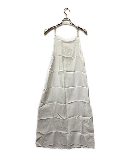 HAVEL studio（ハーヴェル スタジオ）HAVEL studio (ハーヴェル スタジオ) LINEN OP WITH WRAP CLOTH ホワイト サイズ:Freeの古着・服飾アイテム