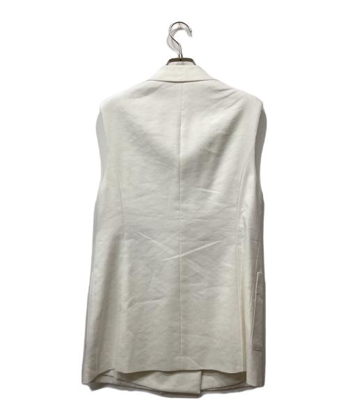 ANAYI（アナイ）ANAYI (アナイ) ラミーストレッチテーラードジレ ホワイト サイズ:38の古着・服飾アイテム