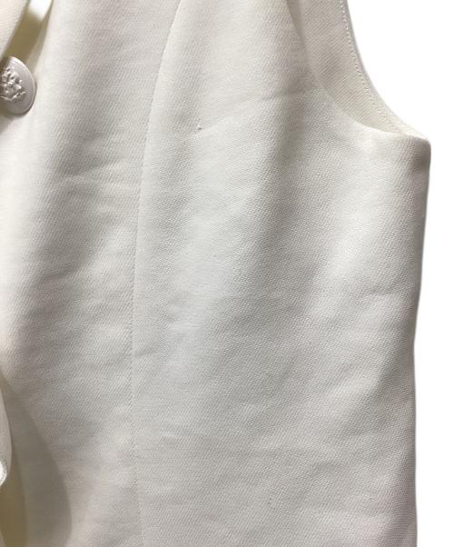 ANAYI（アナイ）ANAYI (アナイ) ラミーストレッチテーラードジレ ホワイト サイズ:38の古着・服飾アイテム