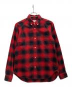 halfTenハーフテン）の古着「チェックシャツ」｜レッド
