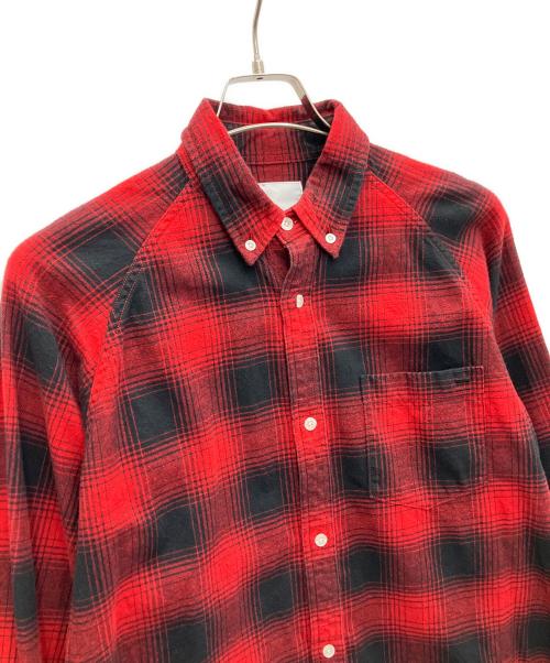 halfTen（ハーフテン）halfTen (ハーフテン) チェックシャツ レッドの古着・服飾アイテム