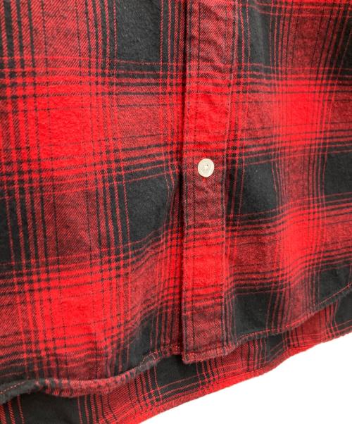 halfTen（ハーフテン）halfTen (ハーフテン) チェックシャツ レッドの古着・服飾アイテム