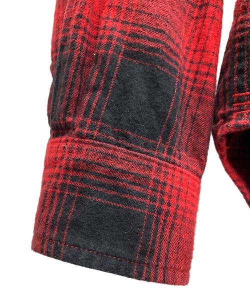 halfTen（ハーフテン）halfTen (ハーフテン) チェックシャツ レッドの古着・服飾アイテム