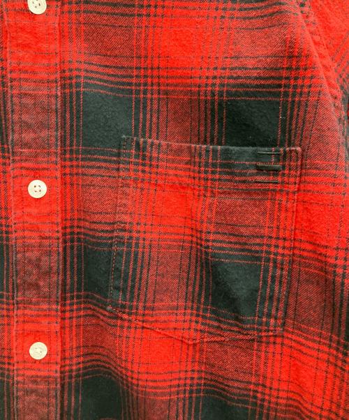 halfTen（ハーフテン）halfTen (ハーフテン) チェックシャツ レッドの古着・服飾アイテム