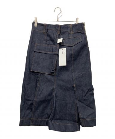 【新品未使用】sacai サカイ デニムスカート サイズ2 サカイ sacai 美品 24AW Denim Skirt デニムスカート スリット ミモレ