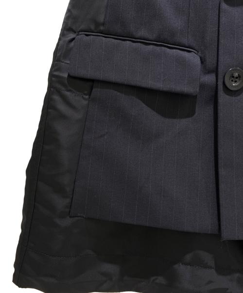 sacai（サカイ）sacai (サカイ) チョークストライプベスト ネイビー サイズ:3の古着・服飾アイテム