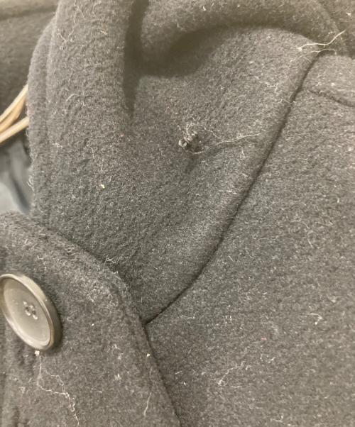 BALENCIAGA（バレンシアガ）BALENCIAGA (バレンシアガ) メルトンフーデッドコート ブラック サイズ:46の古着・服飾アイテム