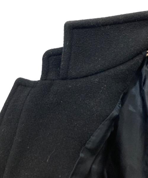 BALENCIAGA（バレンシアガ）BALENCIAGA (バレンシアガ) メルトンフーデッドコート ブラック サイズ:46の古着・服飾アイテム