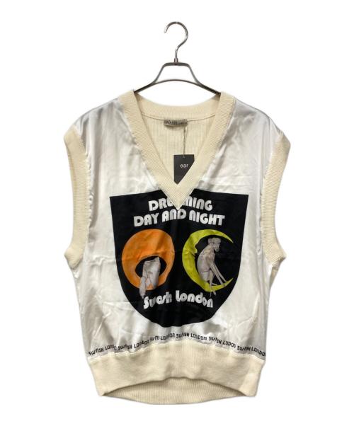 ear PAPILLONNER（イアパピヨネ）ear PAPILLONNER (イアパピヨネ) SWASH×ear ベスト アイボリー サイズ:FREE 未使用品の古着・服飾アイテム