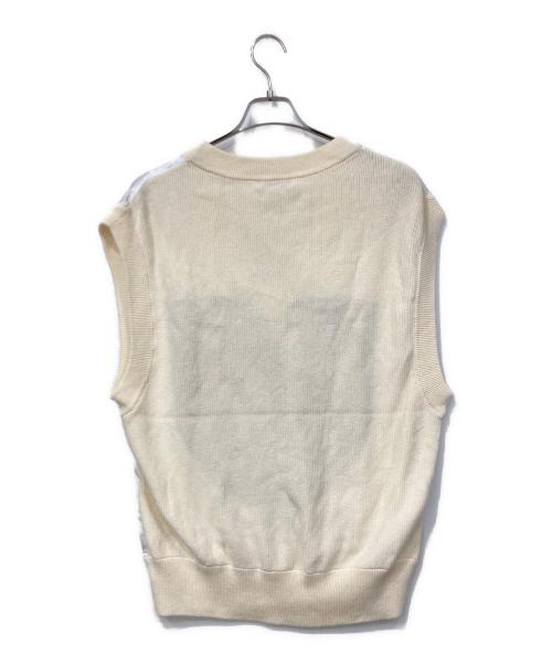 ear PAPILLONNER（イアパピヨネ）ear PAPILLONNER (イアパピヨネ) SWASH×ear ベスト アイボリー サイズ:FREE 未使用品の古着・服飾アイテム