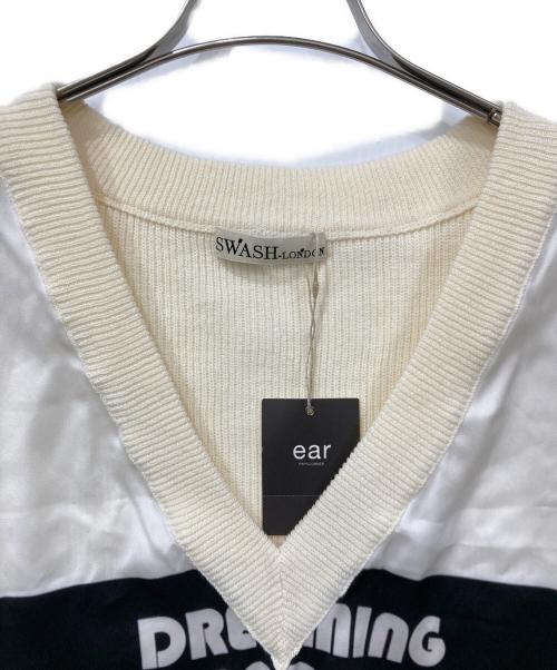 ear PAPILLONNER（イアパピヨネ）ear PAPILLONNER (イアパピヨネ) SWASH×ear ベスト アイボリー サイズ:FREE 未使用品の古着・服飾アイテム