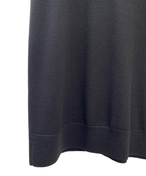 DRIES VAN NOTEN（ドリスヴァンノッテン）DRIES VAN NOTEN (ドリスヴァンノッテン) メリノウールノースリーブワンピース ブラック サイズ:Lの古着・服飾アイテム