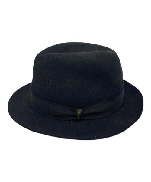 CA4LA（カシラ）CA4LA (カシラ) BORSALINO (ボルサリーノ) 中折れハット ブラックの古着・服飾アイテム