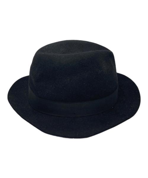 CA4LA（カシラ）CA4LA (カシラ) BORSALINO (ボルサリーノ) 中折れハット ブラックの古着・服飾アイテム