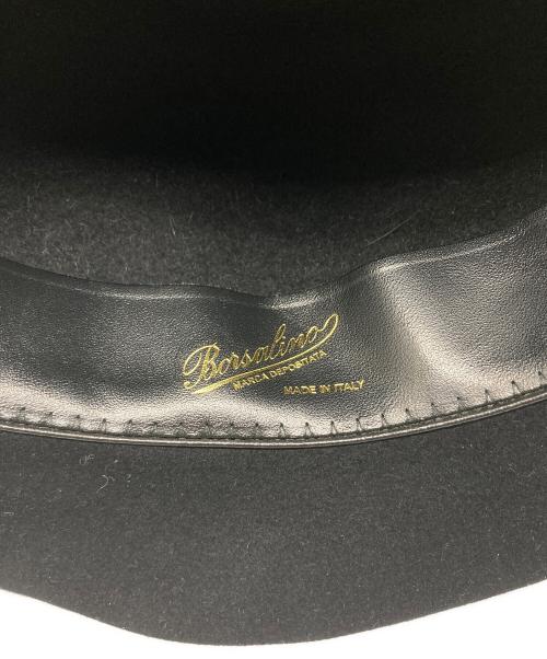 CA4LA（カシラ）CA4LA (カシラ) BORSALINO (ボルサリーノ) 中折れハット ブラックの古着・服飾アイテム