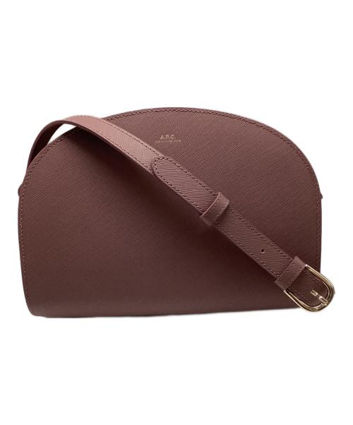 A.P.C.（アーペーセー）A.P.C. (アーペーセー) ハーフムーンバッグ ピンクの古着・服飾アイテム
