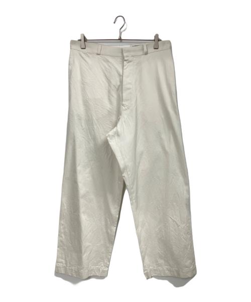YAECA（ヤエカ）YAECA (ヤエカ) チノクロスワイドパンツ ホワイト サイズ:32の古着・服飾アイテム