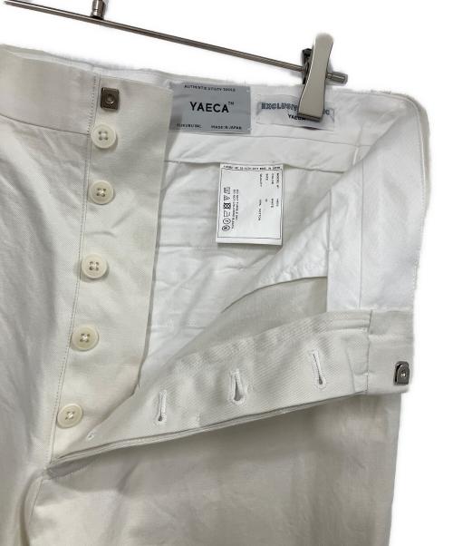 YAECA（ヤエカ）YAECA (ヤエカ) チノクロスワイドパンツ ホワイト サイズ:32の古着・服飾アイテム