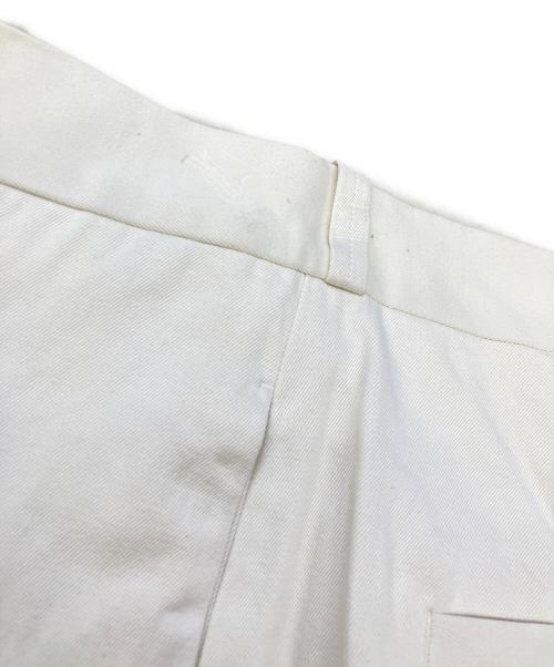 YAECA（ヤエカ）YAECA (ヤエカ) チノクロスワイドパンツ ホワイト サイズ:32の古着・服飾アイテム