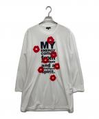 COMME des GARCONS HOMME PLUSコムデギャルソンオムプリュス）の古着「オーバーサイズロングスリーブTシャツ」｜ホワイト