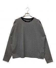 journal standard luxe（ジャーナルスタンダード ラックス）の古着「ラメボーダー クルーネックBigプルオーバー」｜ブラック