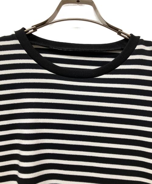 journal standard luxe（ジャーナルスタンダード ラックス）JOURNAL STANDARD LUXE (ジャーナルスタンダード ラックス) ラメボーダー クルーネックBigプルオーバー ブラック サイズ:FREEの古着・服飾アイテム