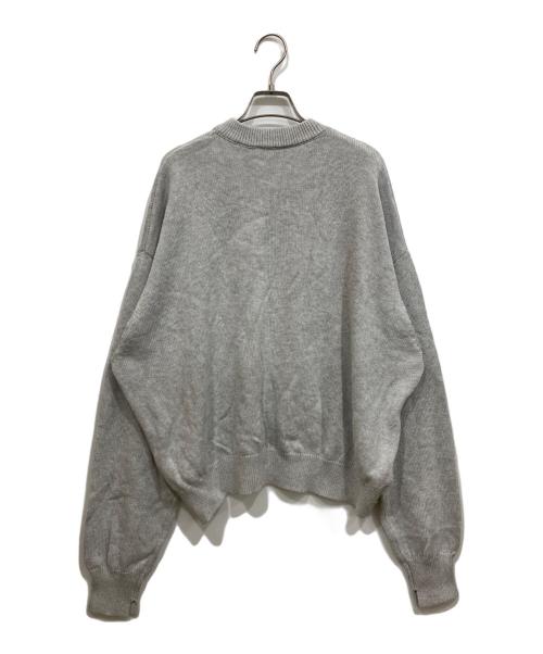 journal standard luxe（ジャーナルスタンダード ラックス）journal standard luxe (ジャーナルスタンダード ラックス) COTTONテンジククルーネックニット ライトグレー サイズ:Freeの古着・服飾アイテム