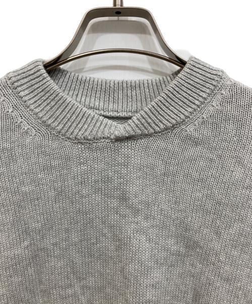 journal standard luxe（ジャーナルスタンダード ラックス）journal standard luxe (ジャーナルスタンダード ラックス) COTTONテンジククルーネックニット ライトグレー サイズ:Freeの古着・服飾アイテム
