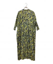 journal standard luxe（ジャーナルスタンダード ラックス）の古着「ローンフラワー ampleプルワンピース」｜ネイビー×イエロー