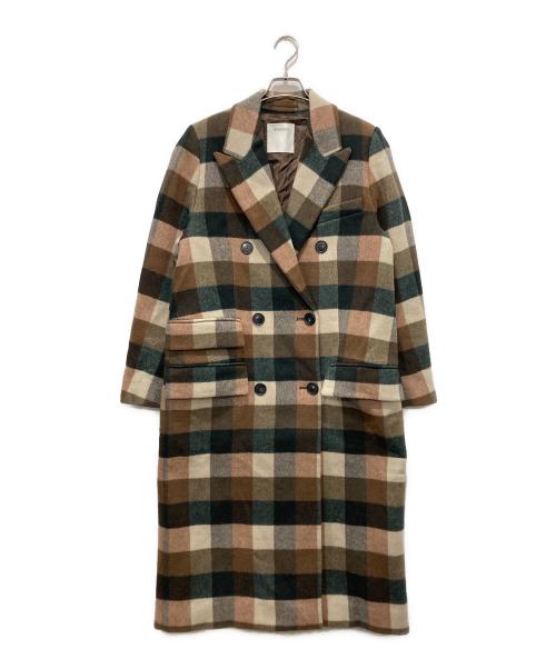 SPORT MAX（スポーツマックス）SPORT MAX (スポーツマックス) チェックダブルコート マルチカラー サイズ:42の古着・服飾アイテム