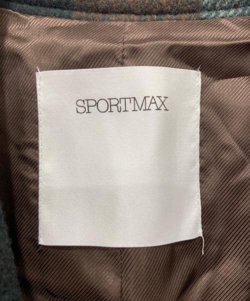SPORT MAX（スポーツマックス）SPORT MAX (スポーツマックス) チェックダブルコート マルチカラー サイズ:42の古着・服飾アイテム