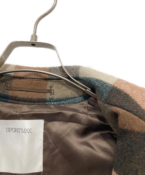 SPORT MAX（スポーツマックス）SPORT MAX (スポーツマックス) チェックダブルコート マルチカラー サイズ:42の古着・服飾アイテム