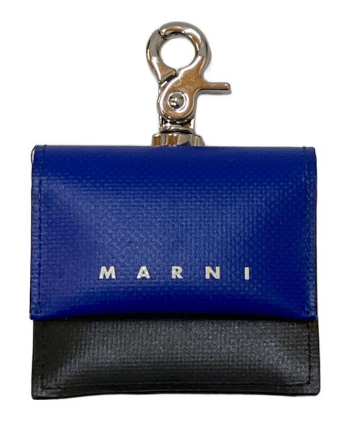 MARNI（マルニ）MARNI (マルニ) airpods pro バイカラー イヤホンケース ブラック×ブルーの古着・服飾アイテム