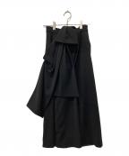 BELLEベル）の古着「リボンジャンパースカート」｜ブラック