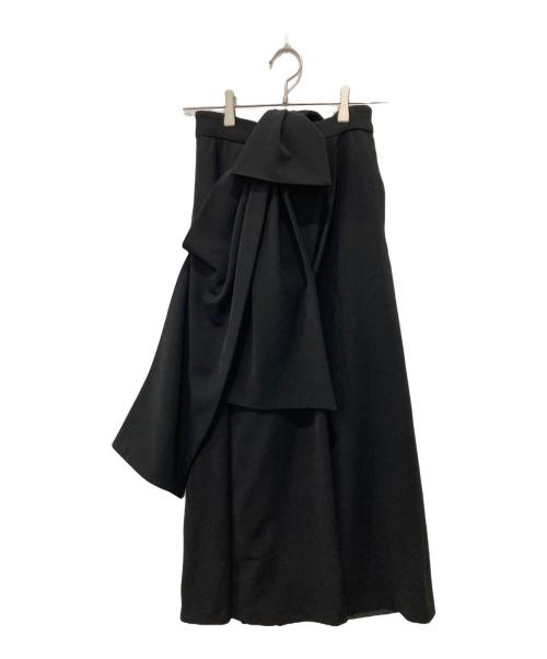 BELLE（ベル）BELLE (ベル) リボンジャンパースカート ブラック サイズ:FREEの古着・服飾アイテム