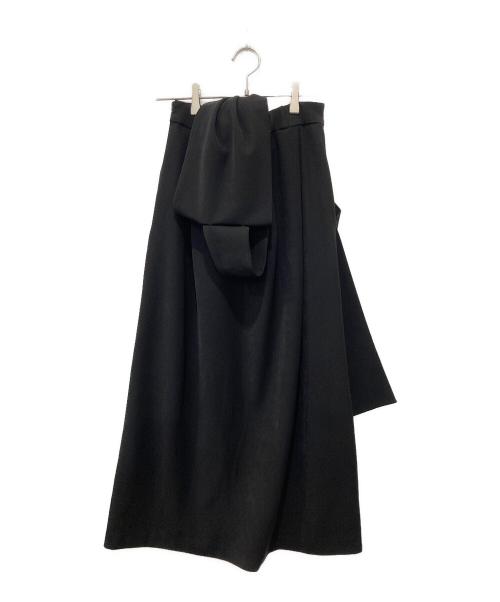 BELLE（ベル）BELLE (ベル) リボンジャンパースカート ブラック サイズ:FREEの古着・服飾アイテム