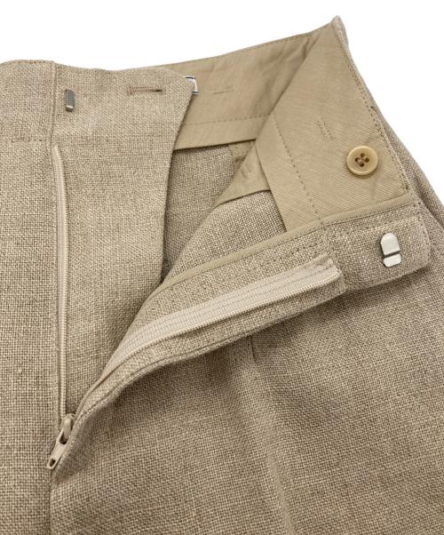 BEIGE（ベイジ）BEIGE (ベイジ) リネンシンチバックワイドパンツ ベージュ サイズ:6 未使用品の古着・服飾アイテム
