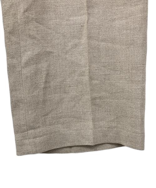 BEIGE（ベイジ）BEIGE (ベイジ) リネンシンチバックワイドパンツ ベージュ サイズ:6 未使用品の古着・服飾アイテム