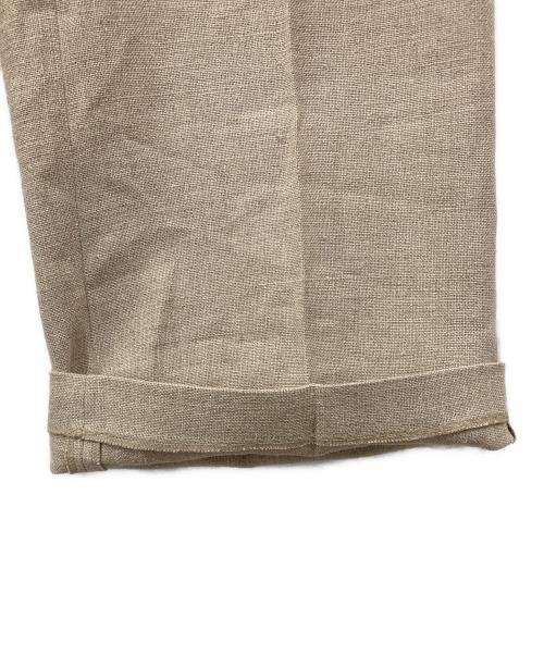 BEIGE（ベイジ）BEIGE (ベイジ) リネンシンチバックワイドパンツ ベージュ サイズ:6 未使用品の古着・服飾アイテム