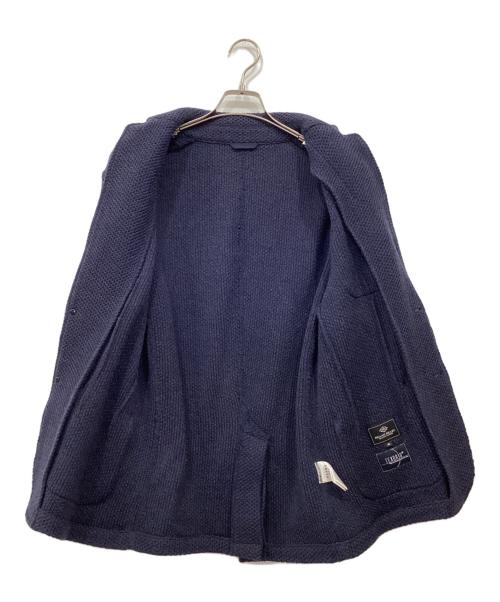 BEAMS HEART（ビームスハート）BEAMS HEART (ビームスハート) ハニカム ニットジャケット ネイビー サイズ:46の古着・服飾アイテム