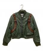 Pihakapiピパカピ）の古着「MILITARY BOMBER NYLON WITH HOLSTER BELT」｜オリーブ