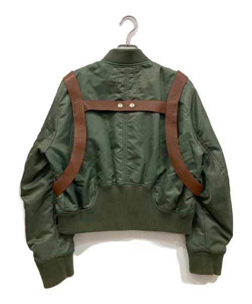 Pihakapi（ピパカピ）Pihakapi (ピパカピ) MILITARY BOMBER NYLON WITH HOLSTER BELT オリーブ サイズ:Mの古着・服飾アイテム