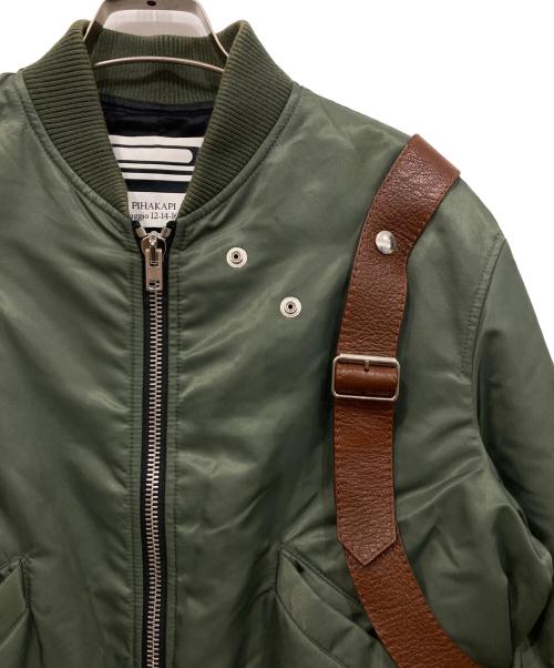 Pihakapi（ピパカピ）Pihakapi (ピパカピ) MILITARY BOMBER NYLON WITH HOLSTER BELT オリーブ サイズ:Mの古着・服飾アイテム